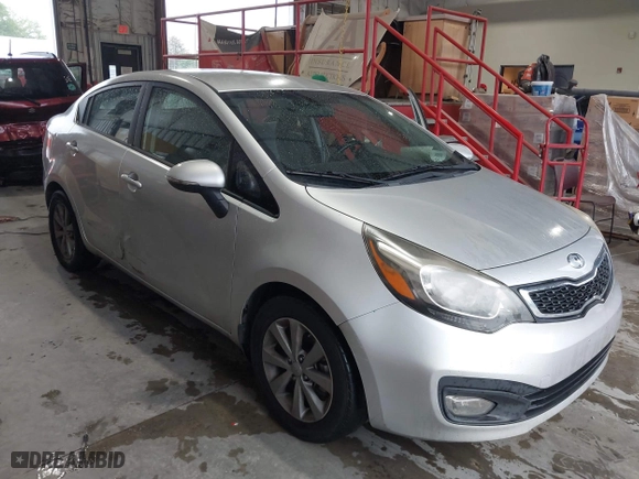 2014 Kia Rio EX with VIN KNADN4A35E6396673, listed as a IAAI auction lot 41964655 with 159,644 mi miles. Bid and sale history available at carsss.com. Image 6.