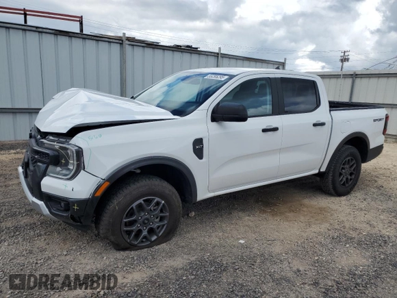 2024 Ford Ranger XLT with VIN 1FTER4GH7RLE28707, listed as a Copart auction lot 55295295 with 8,906 mi miles and Salvage title. Bid and sale history available at DreamBid. Image 1.