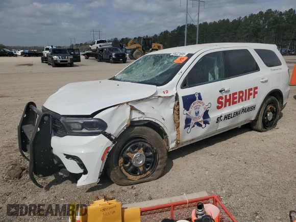 2022 Dodge Durango Pursuit with VIN 1C4SDJFT1NC208611, listed as a Copart auction lot 48221685 with 58,243 mi miles and Salvage title. Bid and sale history available at DreamBid. Image 1.