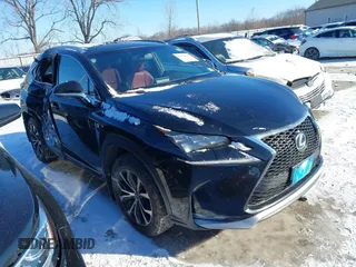 2015 Lexus NX 200t with VIN JTJBARBZ5F2017389, listed as a IAAI auction lot 41317357 with 183,399 mi miles. Bid and sale history available at carsss.com. Image 1.