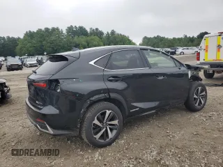 2021 Lexus NX 300h with VIN JTJGJRDZ8M2150521, listed as a Copart auction lot 62656295 with 62,746 mi miles and Salvage title. Bid and sale history available at DreamBid. Image 3.
