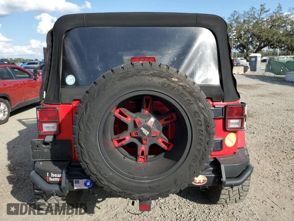 2018 Jeep Wrangler JK Unlimited Sport S with VIN 1C4BJWDG2JL873720, listed as a Copart auction lot 80321214 with 52,337 mi miles and Non Repairable. Bid and sale history available at carsss.com. Image 6.