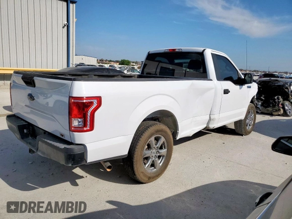 2017 Ford F-150 XL with VIN 1FTMF1C82HKC42585, listed as a Copart auction lot 53367555 with 130,630 mi miles and Salvage title. Bid and sale history available at DreamBid. Image 3.