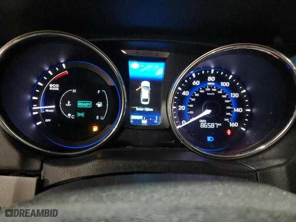 2013 Hyundai Sonata Hybrid with VIN KMHEC4A44DA080680, listed as a Copart auction lot 44304545 with 86,587 mi miles and Salvage Title. Bid and sale history available at carsss.com. Image 9.