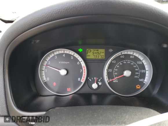 2009 Hyundai Accent Auto SE with VIN KMHCN36C49U120466, listed as a Copart auction lot 84043744 with 73,370 mi miles and Clean Title. Bid and sale history available at carsss.com. Image 9.