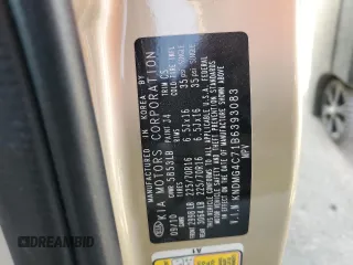 2011 Kia Sedona LX with VIN KNDMG4C71B6393083, listed as a Copart auction lot 63269004 with 136,601 mi miles and Salvage Title. Bid and sale history available at carsss.com. Image 13.