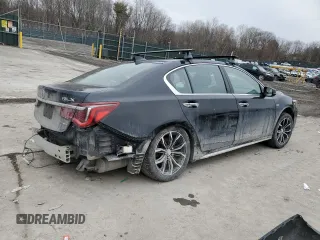 2018 Acura RLX Sport Hybrid w/Advance Pkg with VIN JH4KC2F98JC000408, listed as a Copart auction lot 44010815 with 94,536 mi miles and Salvage Title. Bid and sale history available at carsss.com. Image 3.