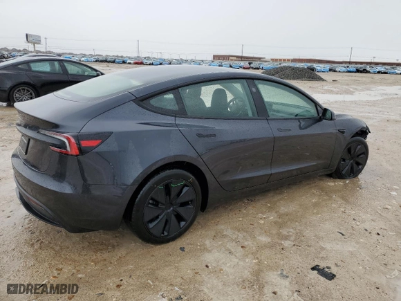 2024 Tesla Model 3 with VIN 5YJ3E1EA7RF862989, listed as a Copart auction lot 86275144 with 41 mi miles and Salvage Title. Bid and sale history available at carsss.com. Image 3.
