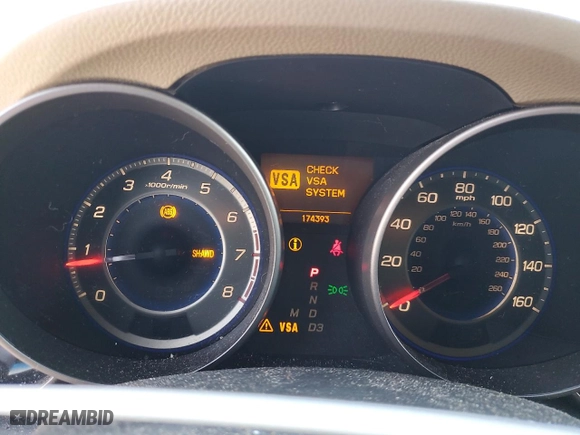 2009 Acura MDX Tech Pkg with VIN 2HNYD28659H531578, listed as a Copart auction lot 53207945 with 174,393 mi miles and Clean Title. Bid and sale history available at carsss.com. Image 9.