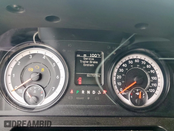 2022 Ram 1500 Tradesman with VIN 3C6RR6KT8NG187621, listed as a Copart auction lot 61386335 with 60,797 mi miles and Salvage title. Bid and sale history available at DreamBid. Image 9.