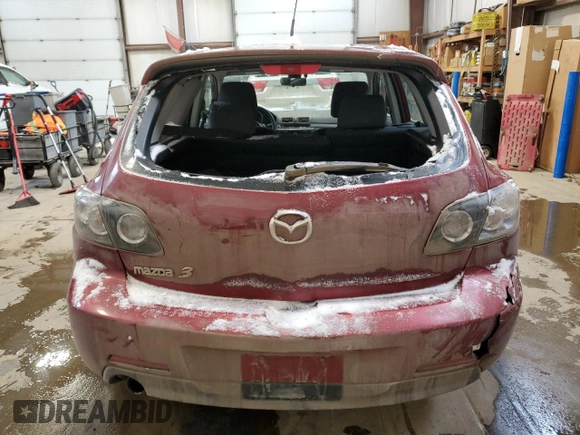 2006 Mazda 3 s with VIN JM1BK143361471656, listed as a Copart auction lot 85600244 with 205,054 mi miles and Salvage Title. Bid and sale history available at carsss.com. Image 6.
