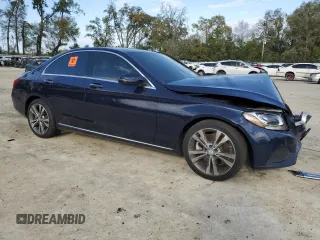 2016 Mercedes-Benz C 300 with VIN WDDWF4JB7GR145676, listed as a Copart auction lot 50071765 with 43,350 mi miles and Salvage Title. Bid and sale history available at carsss.com. Image 4.