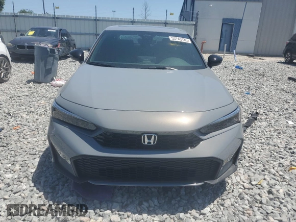 2025 Honda Civic Sedan Hybrid Sport with VIN 2HGFE4F8XSH314481, listed as a Copart auction lot 53243185 with 1,855 mi miles and Salvage Title. Bid and sale history available at carsss.com. Image 5.