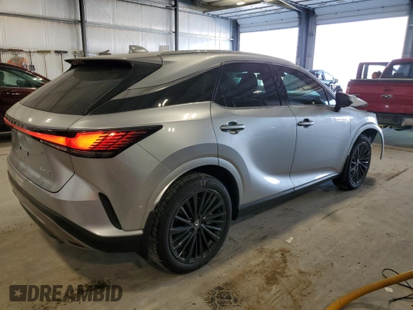 2024 Lexus RX with VIN 2T2BAMBA1RC042761, listed as a Copart auction lot 53048535 with 6,936 mi miles and Salvage Title. Bid and sale history available at carsss.com. Image 3.