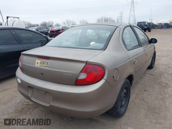 2000 Dodge Neon Highline with VIN 1B3ES46C0YD603464, listed as a IAAI auction lot 41905715 with 176,971 mi miles. Bid and sale history available at carsss.com. Image 4.