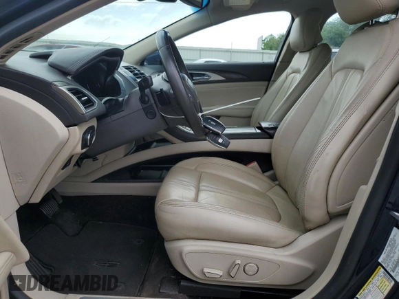 2017 Lincoln MKZ Select with VIN 3LN6L5C91HR641867, listed as a Copart auction lot 59538595 with 55,865 mi miles and Salvage title. Bid and sale history available at DreamBid. Image 7.