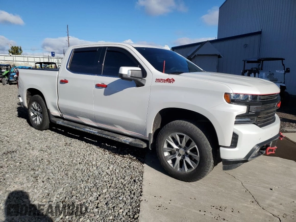2020 Chevrolet Silverado 1500 High Country with VIN 1GCUYHEL7LZ275649, listed as a Copart auction lot 41437625 with 45,243 mi miles and Clean Title. Bid and sale history available at carsss.com. Image 4.