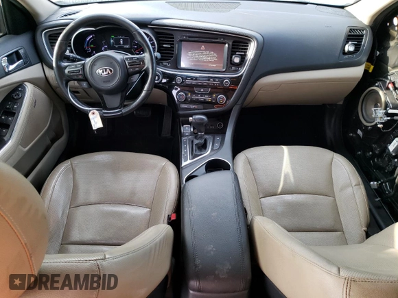 2014 Kia Optima Hybrid EX with VIN KNAGN4AD7E5068408, listed as a Copart auction lot 71589104 with 134,198 mi miles and Salvage Title. Bid and sale history available at carsss.com. Image 8.