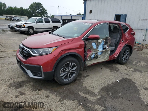2021 Honda CR-V EX with VIN 5J6RW2H53MA004832, listed as a Copart auction lot 60472605 with 81,358 mi miles and Salvage title. Bid and sale history available at DreamBid. Image 1.