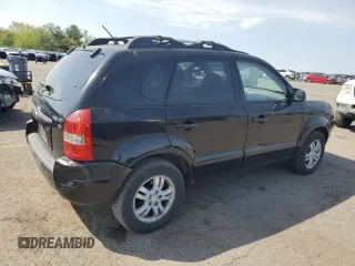 2006 Hyundai Tucson GLS with VIN KM8JN12D46U275248, listed as a Copart auction lot 55128495 with 129,207 mi miles and Clean Title. Bid and sale history available at carsss.com. Image 3.