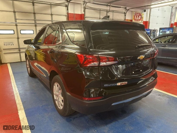 2023 Chevrolet Equinox LT with VIN 3GNAXTEG8PL252915, listed as a IAAI auction lot 42028993 with 27,443 mi miles. Bid and sale history available at carsss.com. Image 1.