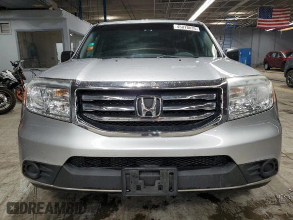 2012 Honda Pilot LX with VIN 5FNYF4H22CB005849, listed as a Copart auction lot 45019035 with 153,675 mi miles and Salvage Title. Bid and sale history available at carsss.com. Image 5.