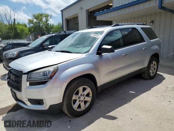 2015 GMC Acadia SLE with VIN 1GKKVPKD1FJ358637, listed as a Copart auction lot 59906085 with 153,140 mi miles and Non repairable. Bid and sale history available at DreamBid. Image 1.
