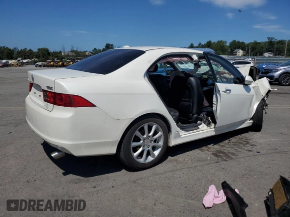 2006 Acura TSX Navi with VIN JH4CL96976C022498, listed as a Copart auction lot 69482864 with Not provided miles and Salvage title. Bid and sale history available at DreamBid. Image 3.