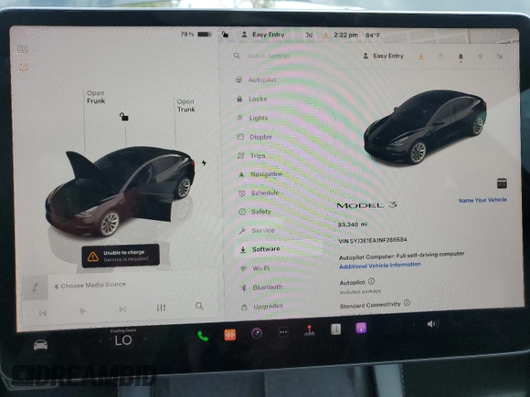 2022 Tesla Model 3 z VIN 5YJ3E1EA1NF286584, wystawiony jako Copart lot #52142755 z przebiegiem 83 340 mil mil oraz Czysty tytuł • Clean title. Historia ofert i sprzedaży dostępna na DreamBid. Obrazek 9.