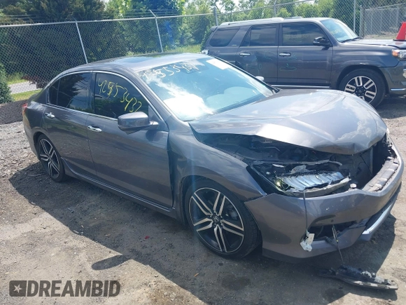 2017 Honda Accord Touring with VIN 1HGCR3F98HA015928, listed as a IAAI auction lot 42553437 with 168,902 mi miles and . Bid and sale history available at DreamBid. Image 1.