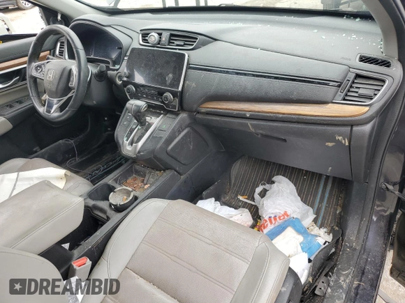 2019 Honda CR-V EX-L with VIN 2HKRW2H8XKH667093, listed as a Copart auction lot 80422394 with 0 mi miles and Salvage Title. Bid and sale history available at carsss.com. Image 8.