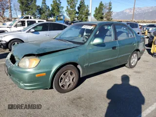 2003 Hyundai Accent GL with VIN KMHCG45C63U430403, listed as a Copart auction lot 86430724 with 74,200 mi miles and Salvage Title. Bid and sale history available at carsss.com. Image 1.