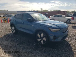 2022 Volvo C40 Recharge Pure Electric Ultimate with VIN YV4ED3GB9N2004012, listed as a Copart auction lot 74464444 with 3,953 mi miles and Salvage Title. Bid and sale history available at carsss.com. Image 4.