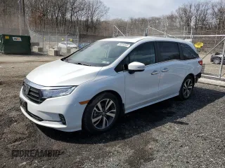2021 Honda Odyssey Touring with VIN 5FNRL6H85MB008260, listed as a Copart auction lot 49244845 with 58,570 mi miles and Salvage Title. Bid and sale history available at carsss.com. Image 1.