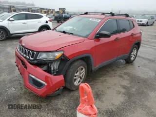 2019 Jeep Compass Sport with VIN 3C4NJCAB3KT676551, listed as a Copart auction lot 58426385 with 205,020 mi miles and Salvage title. Bid and sale history available at DreamBid. Image 1.