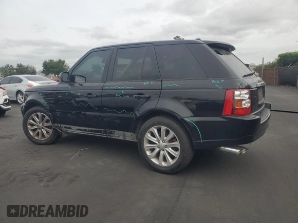 2008 Land Rover Range Rover Sport HSE with VIN SALSF254X8A136214, listed as a Copart auction lot 54606455 with 224,240 mi miles and Salvage Title. Bid and sale history available at carsss.com. Image 2.