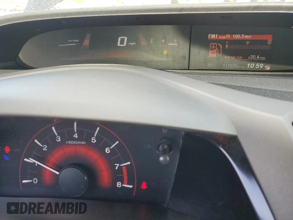 2012 Honda Civic Si with VIN 2HGFG4A56CH703773, listed as a Copart auction lot 56449825 with 117,675 mi miles and Salvage title. Bid and sale history available at DreamBid. Image 9.