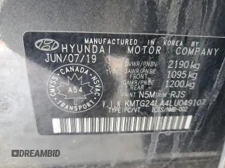 2020 Genesis G70 2.0T Sport with VIN KMTG24LA4LU049107, listed as a Copart auction lot 86111044 with 128,379 mi miles and Salvage Title. Bid and sale history available at carsss.com. Image 12.