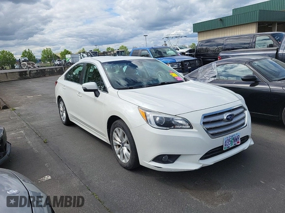 2017 Subaru Legacy Premium with VIN 4S3BNAF63H3058111, listed as a IAAI auction lot 42130823 with 88,988 mi miles. Bid and sale history available at carsss.com. Image 1.