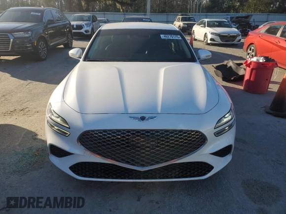 2022 Genesis G70 2.0T with VIN KMTG34TA0NU086204, listed as a Copart auction lot 46270175 with 61,331 mi miles and Salvage Title. Bid and sale history available at DreamBid. Image 5.