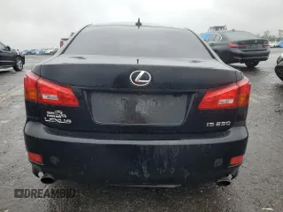 2008 Lexus IS 250 with VIN JTHBK262482073880, listed as a Copart auction lot 58174505 with 176,582 mi miles and Salvage title. Bid and sale history available at DreamBid. Image 6.