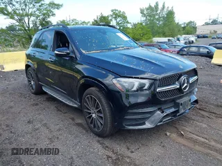 2020 Mercedes-Benz GLE 350 with VIN 4JGFB4KB2LA027849, listed as a IAAI auction lot 42387902 with 46,747 mi miles and . Bid and sale history available at DreamBid. Image 1.