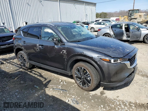 2023 Mazda CX-5 S Premium with VIN JM3KFBDM9P0278249, listed as a Copart auction lot 49250595 with Not Provided miles and Salvage Title. Bid and sale history available at DreamBid. Image 4.