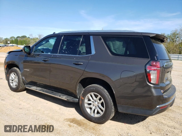 2021 Chevrolet Tahoe LT with VIN 1GNSCNKD5MR238092, listed as a Copart auction lot 47232764 with 76,847 mi miles and Salvage title. Bid and sale history available at DreamBid. Image 2.