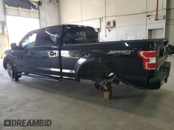 2020 Ford F-150 XL with VIN 1FTFW1E48LFB31480, listed as a Copart auction lot 47610115 with 81,384 mi miles and Salvage Title. Bid and sale history available at carsss.com. Image 2.