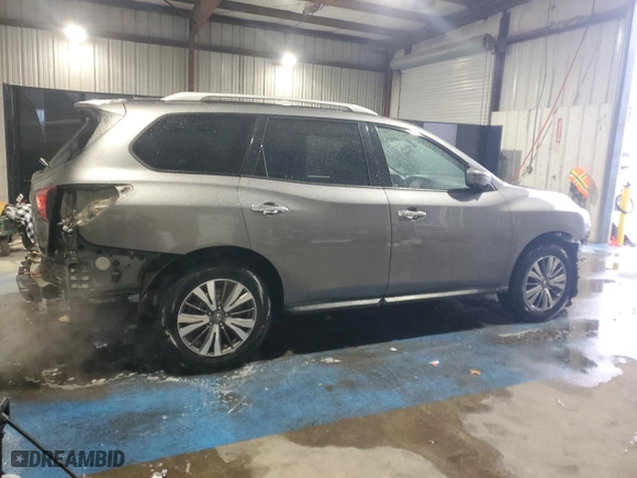 2017 Nissan Pathfinder S with VIN 5N1DR2MN6HC663703, listed as a Copart auction lot 46042195 with 92,515 mi miles and Salvage Title. Bid and sale history available at carsss.com. Image 3.