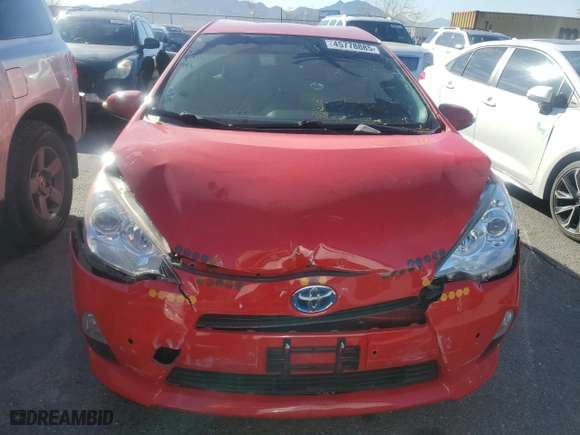 2014 Toyota Prius c One with VIN JTDKDTB3XE1073786, listed as a Copart auction lot 45778885 with 90,460 mi miles and Salvage Title. Bid and sale history available at carsss.com. Image 5.