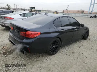 2017 BMW 5 Series 540i with VIN WBAJE5C3XHG917391, listed as a Copart auction lot 48715465 with 70,781 mi miles and Salvage Title. Bid and sale history available at carsss.com. Image 3.