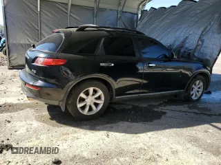 2005 Infiniti FX with VIN JNRAS08U85X110430, listed as a Copart auction lot 43570854 with Not Provided miles and Clean Title. Bid and sale history available at carsss.com. Image 3.
