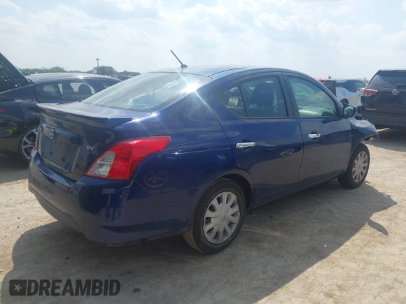2019 Nissan Versa SV with VIN 3N1CN7AP7KL834794, listed as a IAAI auction lot 42338020 with 146,426 mi miles and . Bid and sale history available at DreamBid. Image 4.